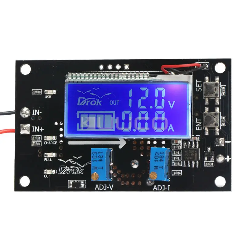 Регулируемый понижающий преобразователь с индикатором яркости 6 В ~ 32 до 1 25 в 75 Вт