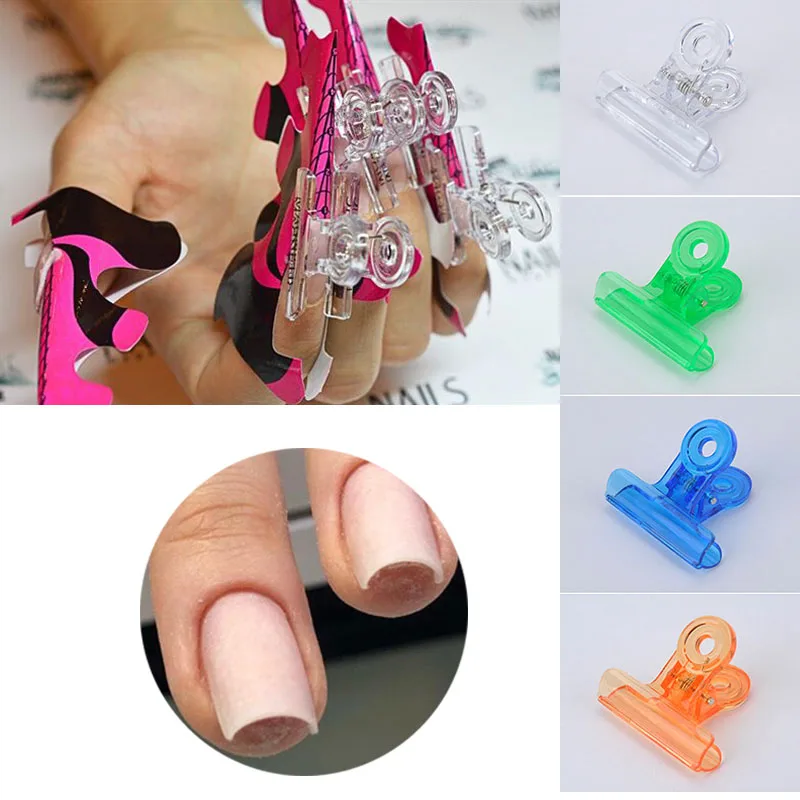 

6Pcs/set Russian C Curve Nail Pinching Clips Acrylic UV Gel Nails Extension Pinchers Multi-function Tool