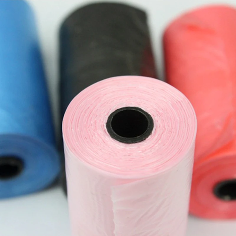 5 рулонов/партия биоразлагаемые пластиковые мешки для уборки собак и кошек | Дом