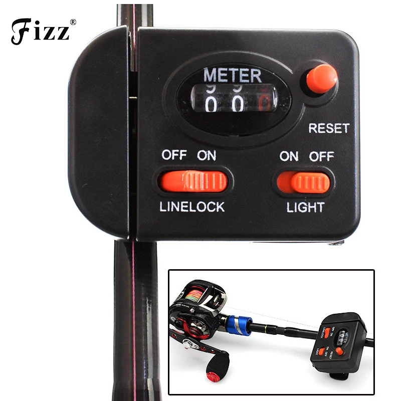 Рыболовная леска счетчик глубина искатель катушка метр Датчик сильный