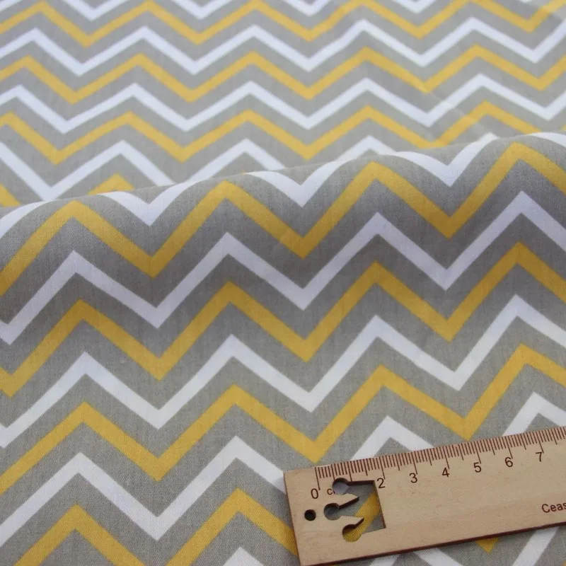 brown chevron 160 см* 50 см хлопчатобумажная ткань с героями мультфильмов бледно-голубой желтовато-коричневый цвет динозавр Пальма ткань Сделай Сам девушка постельное белье в стиле пэчворк швейная ткань - Цвет: brown chevron