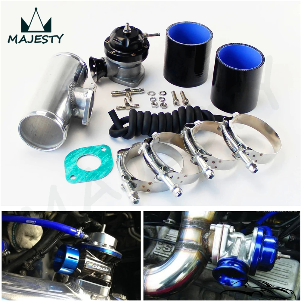 Универсальный фланцевый шланг 30psi TS BOV turbo + 3 дюйма 76*150 мм 2 черных силиконовых