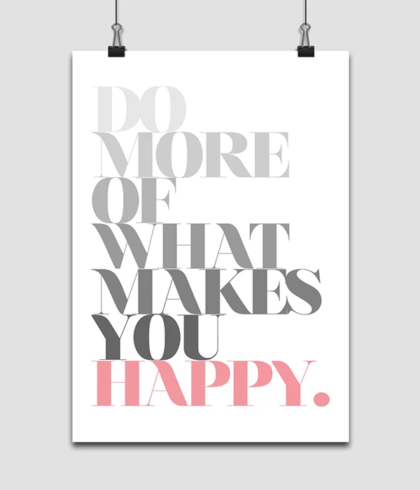 Печать на стену Декор художественный постер Ретро счастье розовый серый