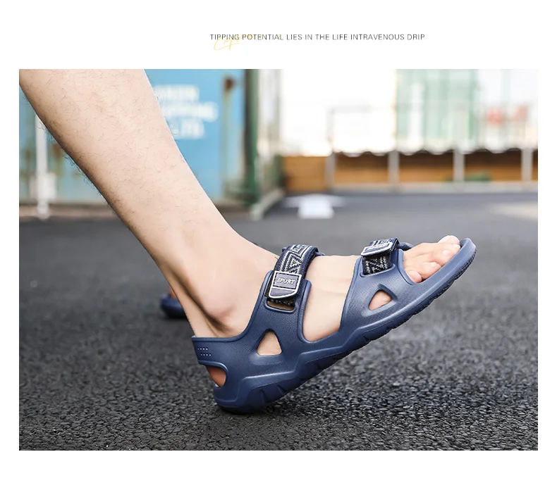 Large Size Men Sport Sandals Summer Cheap Beach Shoes Light Outdoor Non-slip Water Shoes Rivers Upstream Slippers Man Footwear