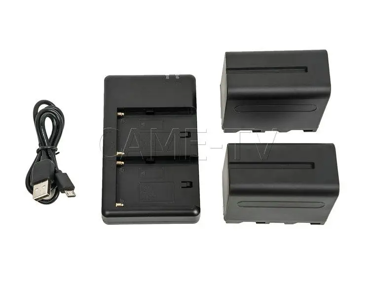 CAME TV 2X CA F970 Батарея + FM50 USB зарядное устройство для аккумуляторов в