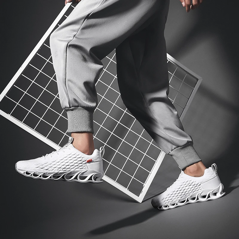 Лидер продаж стильные вязаные кроссовки Новинка 2014 года мужская обувь с узором в