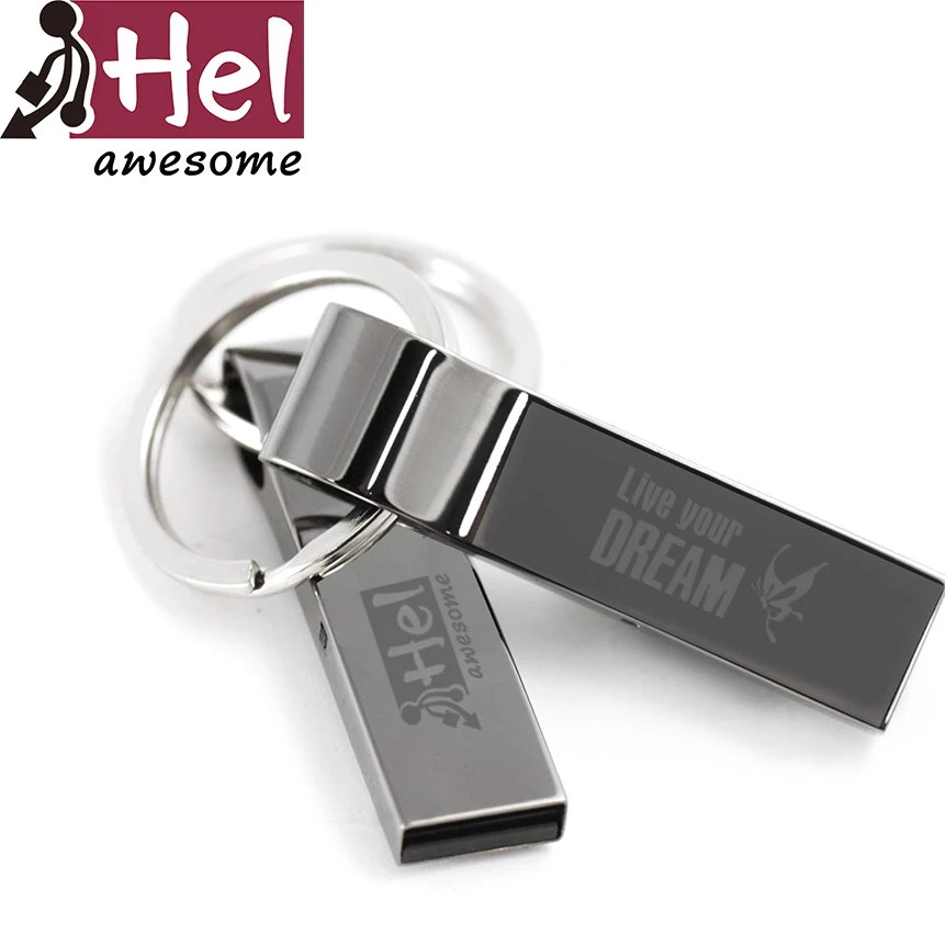 Мечта USB Flash Drive Моды Брелок Флешки Персонализированные Мемори Стик 4/32 Г Pen Металла