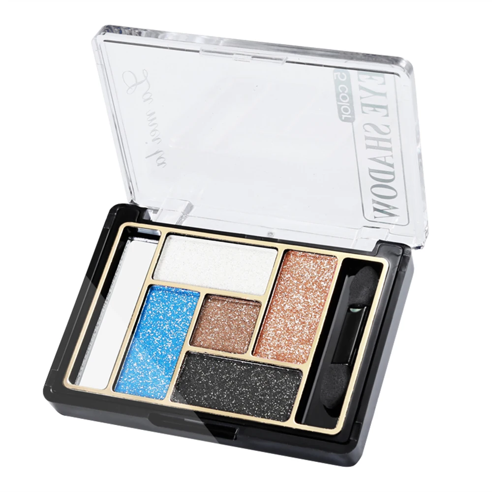 Косметический набор 5 цветов/набор для макияжа Тени век Палитры Glamorous Shimmer Цвета