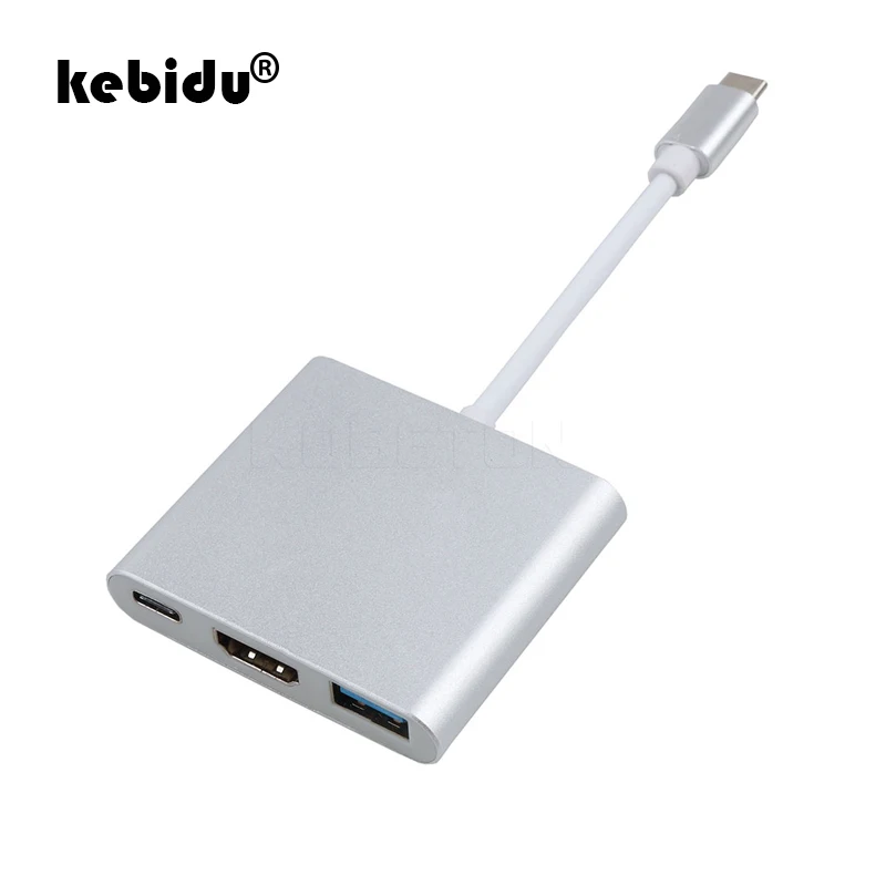 USB 3 0 HDMI Совместимость с Тип C 4K HUB адаптер Extender HD мужчин и женщин для Macbook Air