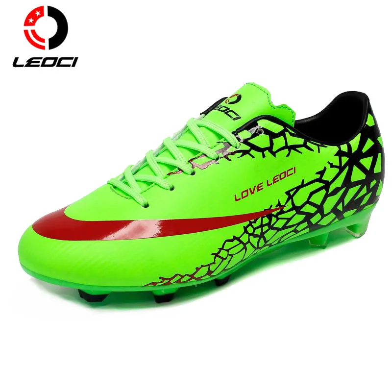 

LEOCI Anti-Collision Training Shoes FG Football Shoes Boots Soccer Boots Botas De Futbol for Men/Women/Children Size 33-44