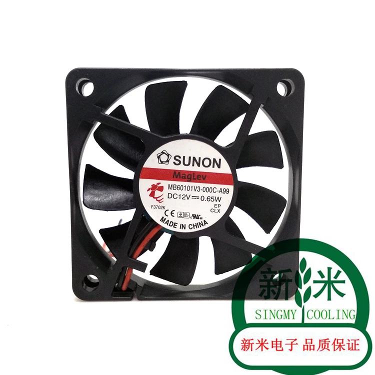 Б/у SUNON MB60101V3-000C-A99 12V 0,65 W 6 см, 2 шт/комплект линий на магнитной подвеске тишина Вентилятор охлаждения