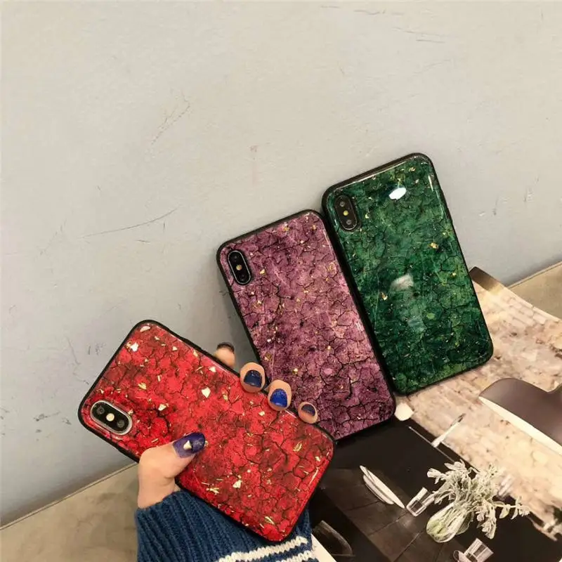 Роскошный блестящий Мраморный чехол из золотой фольги для Redmi Note 7 7A 4A 4X 5A мягкий