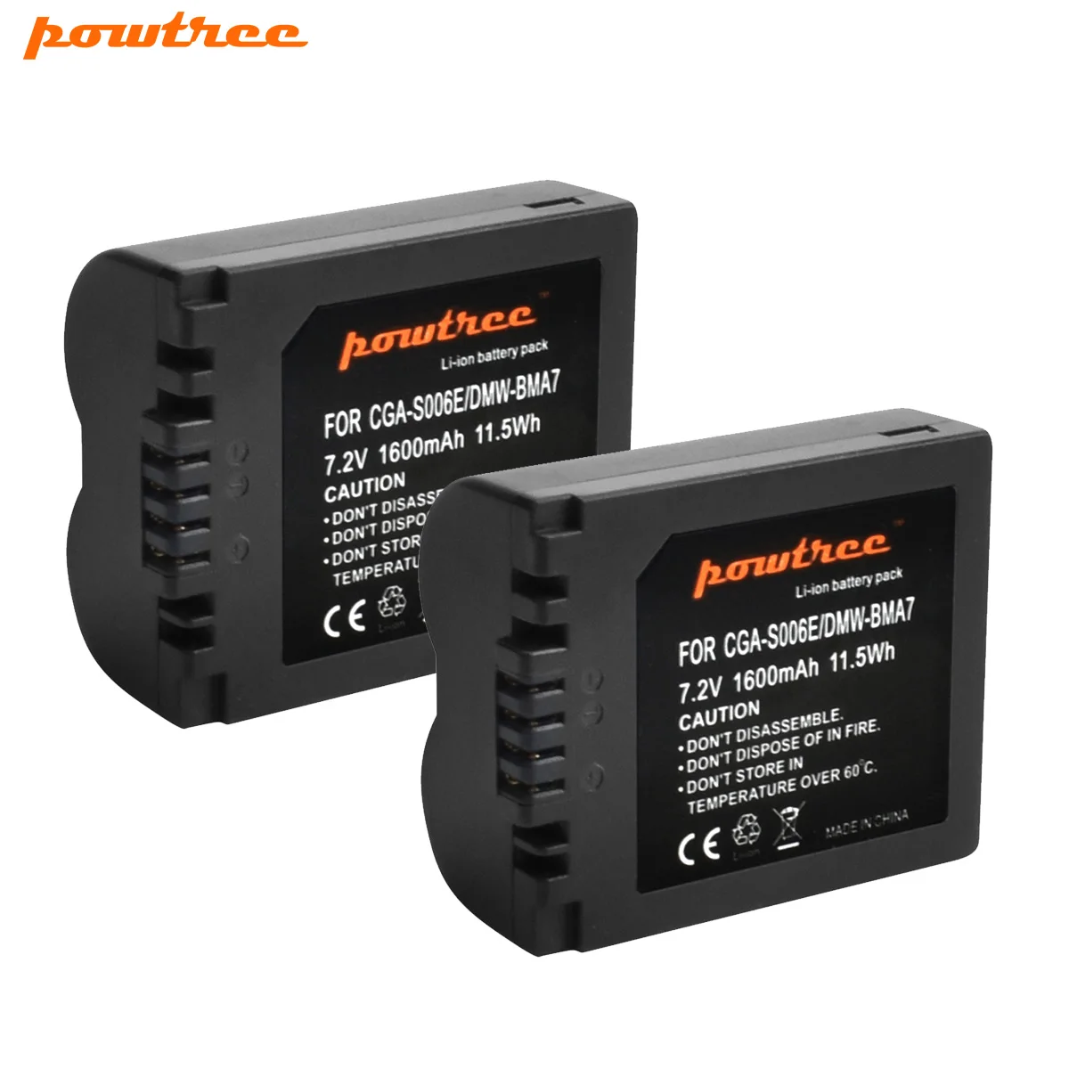 Powtree CGA S006 CGR S006E S006A DMW BMA7 Аккумулятор для Panasonic DMC FZ7 FZ8 FZ18 FZ28 FZ30 FZ35 FZ38 FZ50 SLR|Цифровые