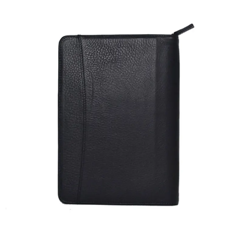 Black Presell Yiwi A6 21x15 см черная натуральная кожа планировщик сумка на молнии блокнот 15 мм Размер Кольца вкладыш связующий Дневник Журнал - Цвет: Black