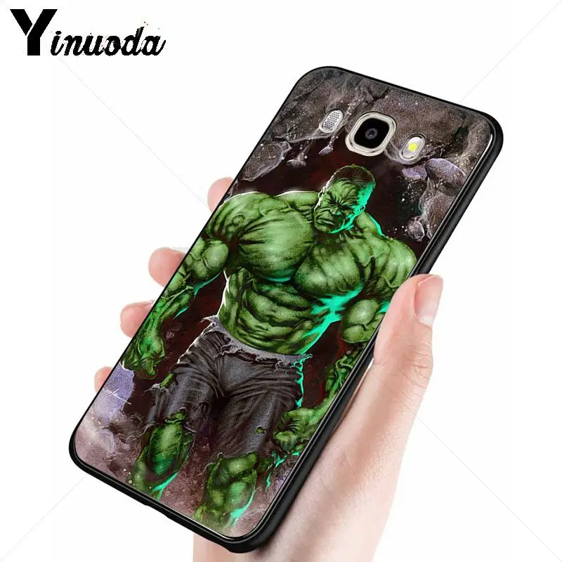 Yinuoda Марвел комиксы Халк гиганты Робер Брюс чехол для телефона Samsung Galaxy j6plus j7 prime j8 j2 j4plus 2018 coque|Чехлы-накладки|