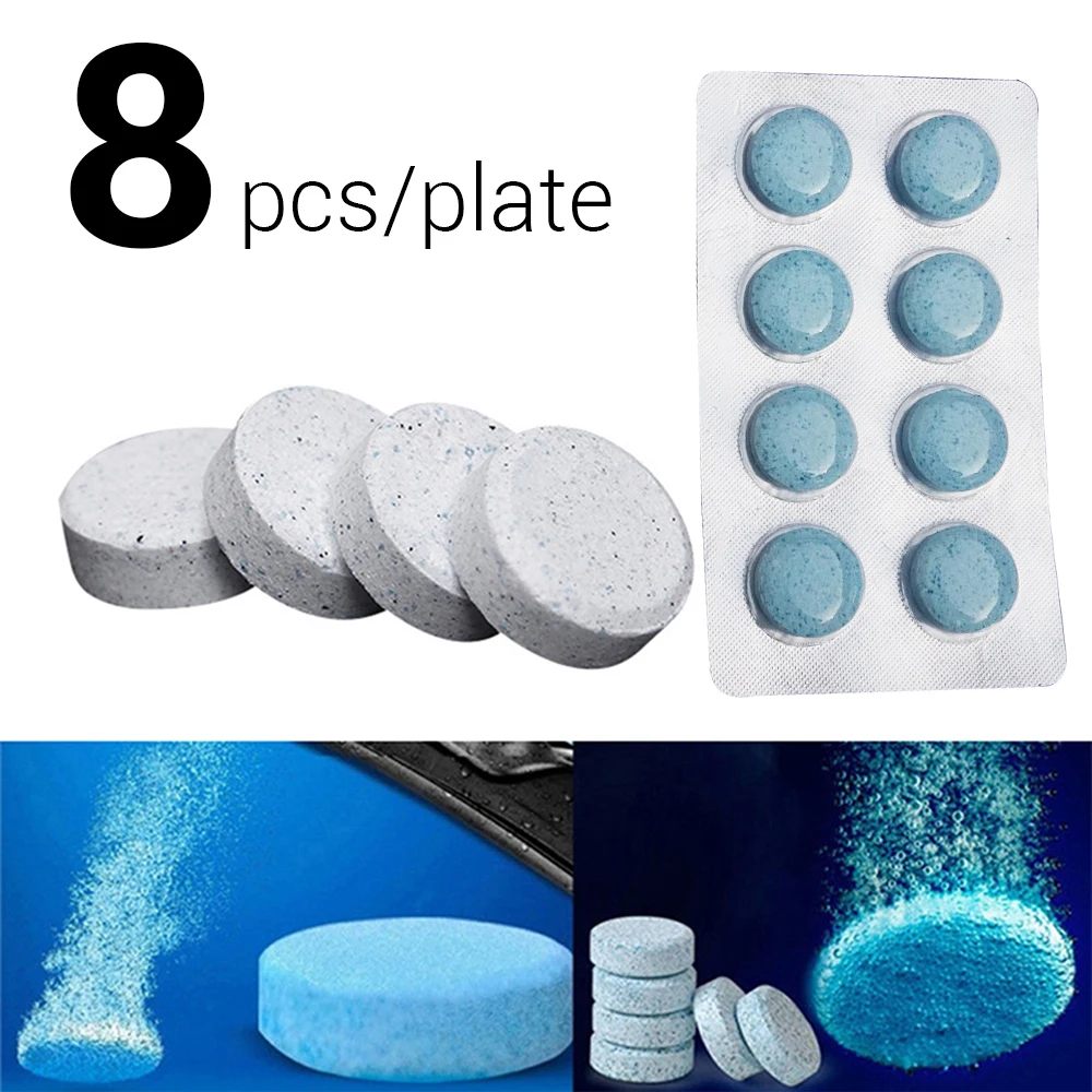 8pcs 1 шт./8 шт./10 шт.(1 шт. = 4 л воды) абсолютно автомобильный Одноцветный стеклоочиститель для автомобиля, автомобильная очистка окон, автомобильный очиститель стекла на лобовое стекло - Цвет: 8pcs
