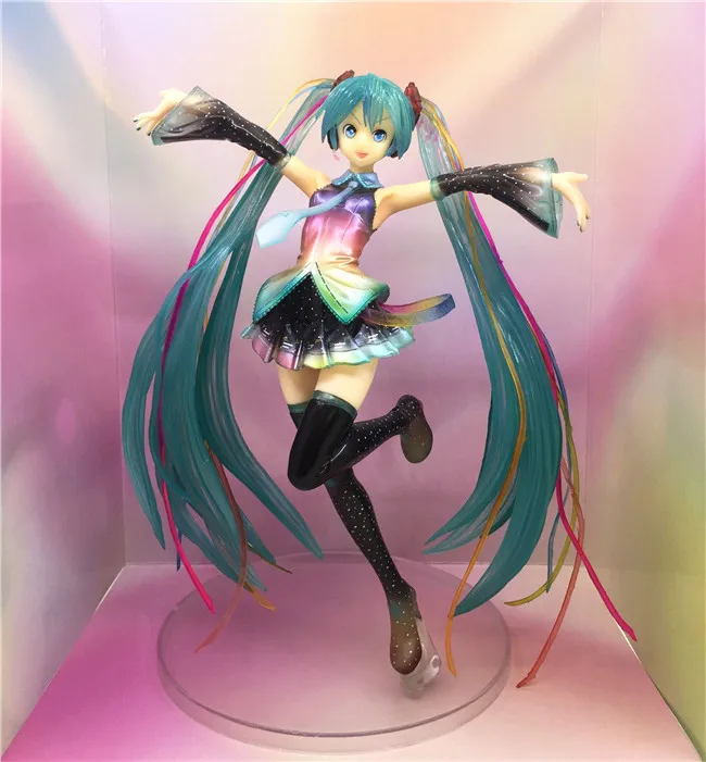 Аниме Рисунок 20 см Hatsune Miku 10 й юбилей Ver. 1/7 Масштаб Окрашенные ПВХ фигурку
