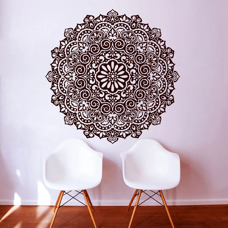 

Yoga Sticke Pattern Lotus Decal Posters Vinyl Wall Decals Pegatina Quadro Parede Decor Mural Yoga Sticker