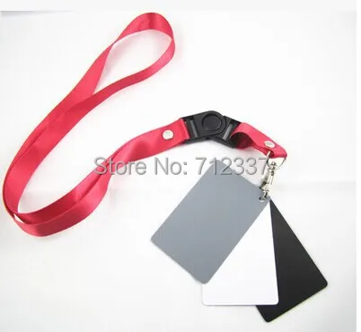 Рассеиватель Вспышки 3 в 1 цифровая серая карта Белый Черный 18% серый цвет ремешок