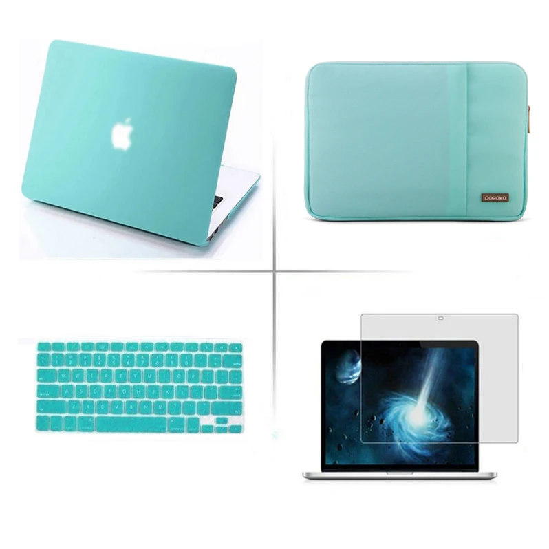 4 в 1 новый жесткий чехол + для клавиатуры сумка Apple macbook Air 11 13 3 Pro Retina Touch bar 12 15