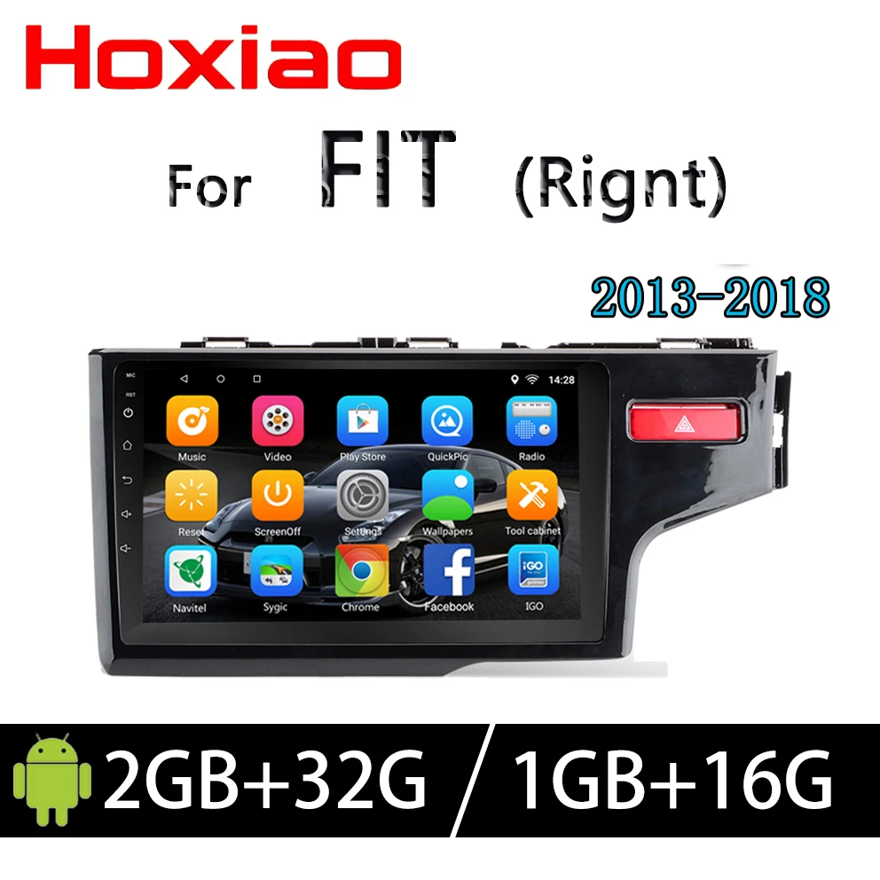 Hoxiao для HONDA Fit JAZZ 2013 2018 Android 6 0 GPS HD мультимедийный плеер карта навигации WIFI BT без DVD 9