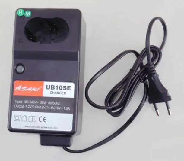 Black Asaki бутик Зарядное устройство Замена для Hitachi UC18YG, Makita DC1414 7,2 V 9,6 V 12V 14,4 V 18V Ni-MH NI-CD, высокое качество - Цвет: Black