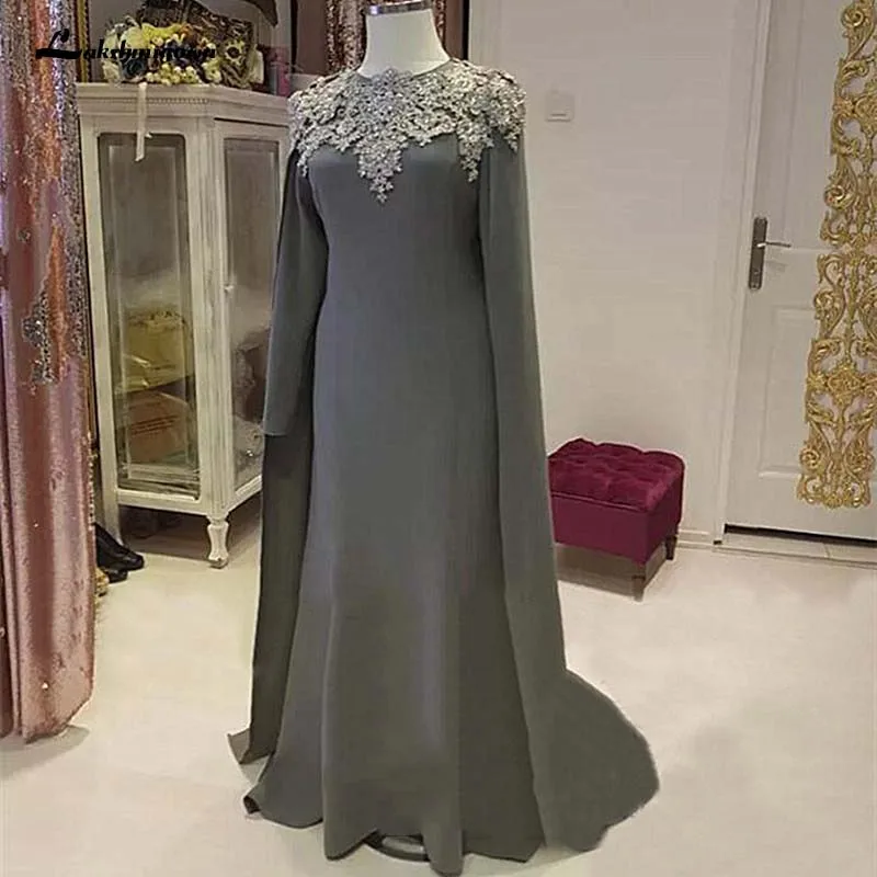 Lakshmigown арабское женское платье для матери невесты накидка с длинными рукавами