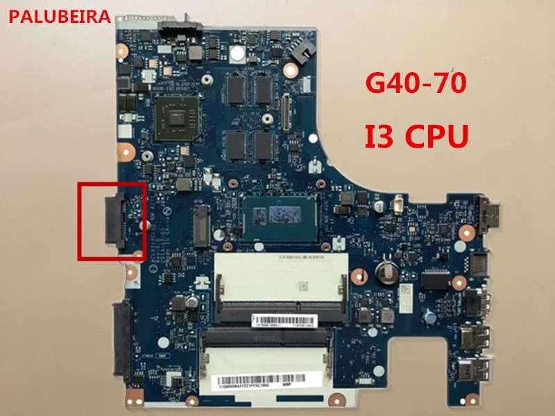 PALUBEIRA ACLU1 ACLU2 NM A271 материнская плата для ноутбука lenovo Ideapad G40 70 14 дюймов DDR3 с I3