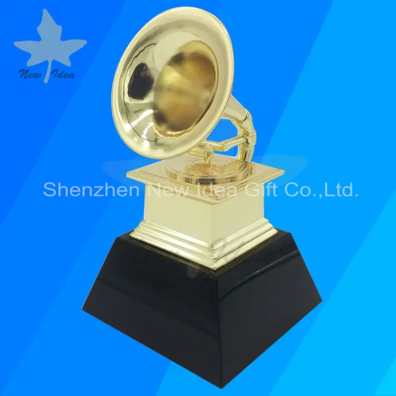 Grammy Trophy Awards Бесплатная DHL корабль с черным мрамором металлическая основа trophy awards