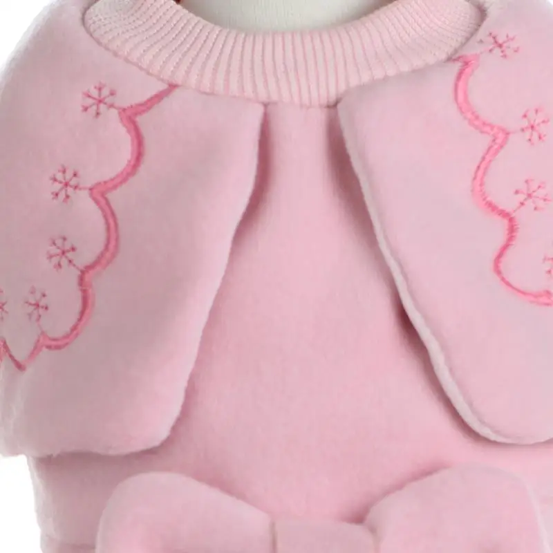 Товары для домашних животных зимние розовые пальто собак шерстяное принцессы с