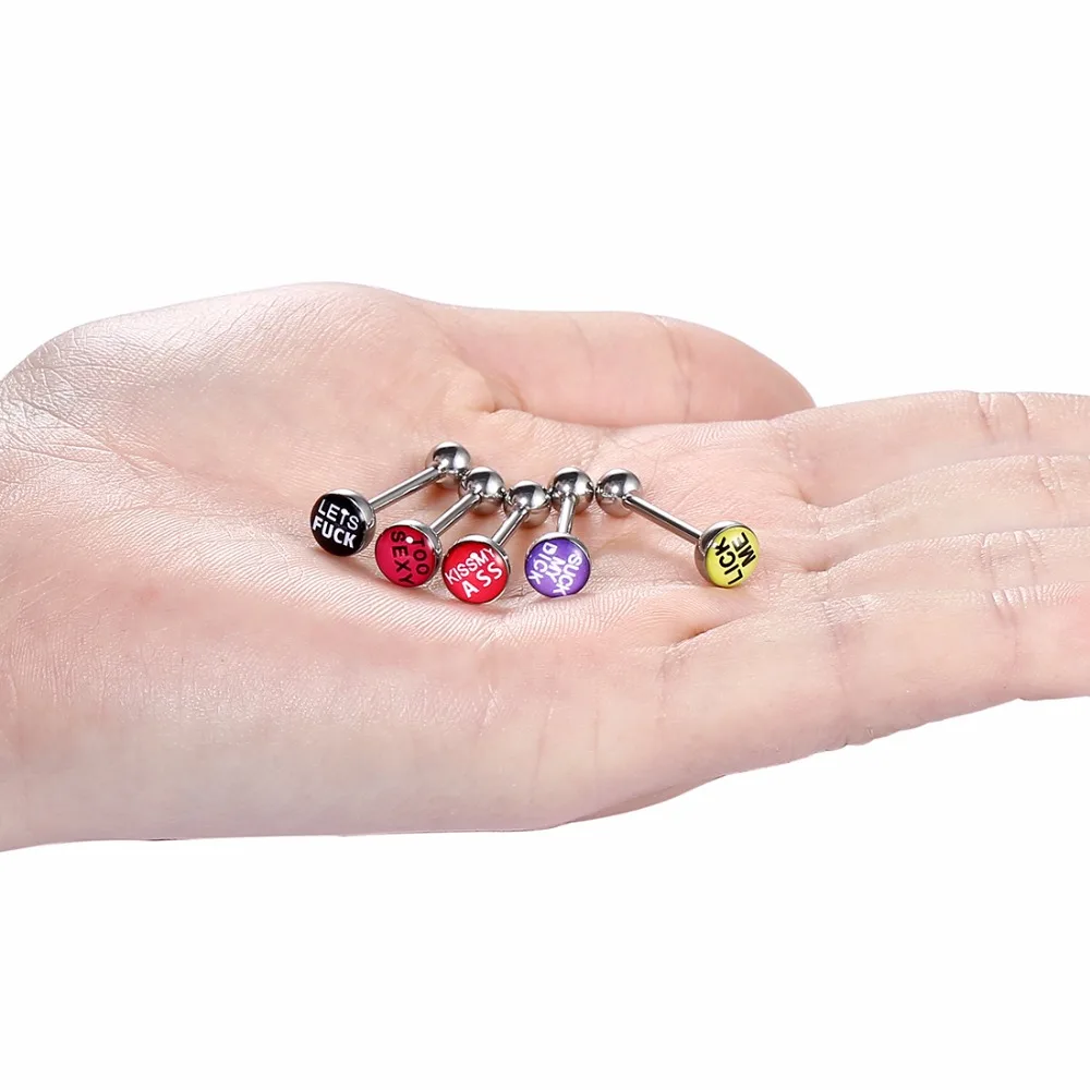 Женское кольцо для пирсинга языка 20 шт./лот 14 г|jewelry fabrication|jewelry boxjewelry bail |