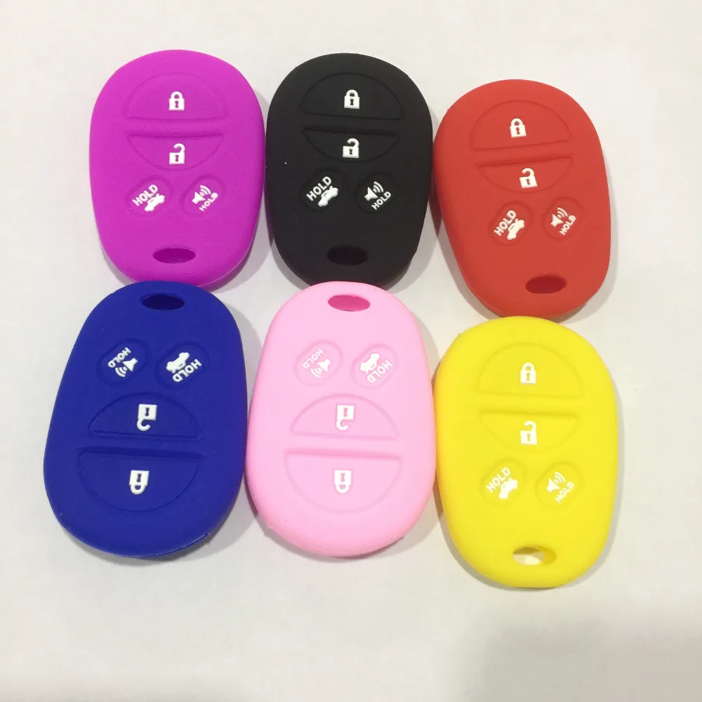 silicone car key cover case for toyota camry sequoia Avalon sienna 4 buttons | Автомобили и мотоциклы