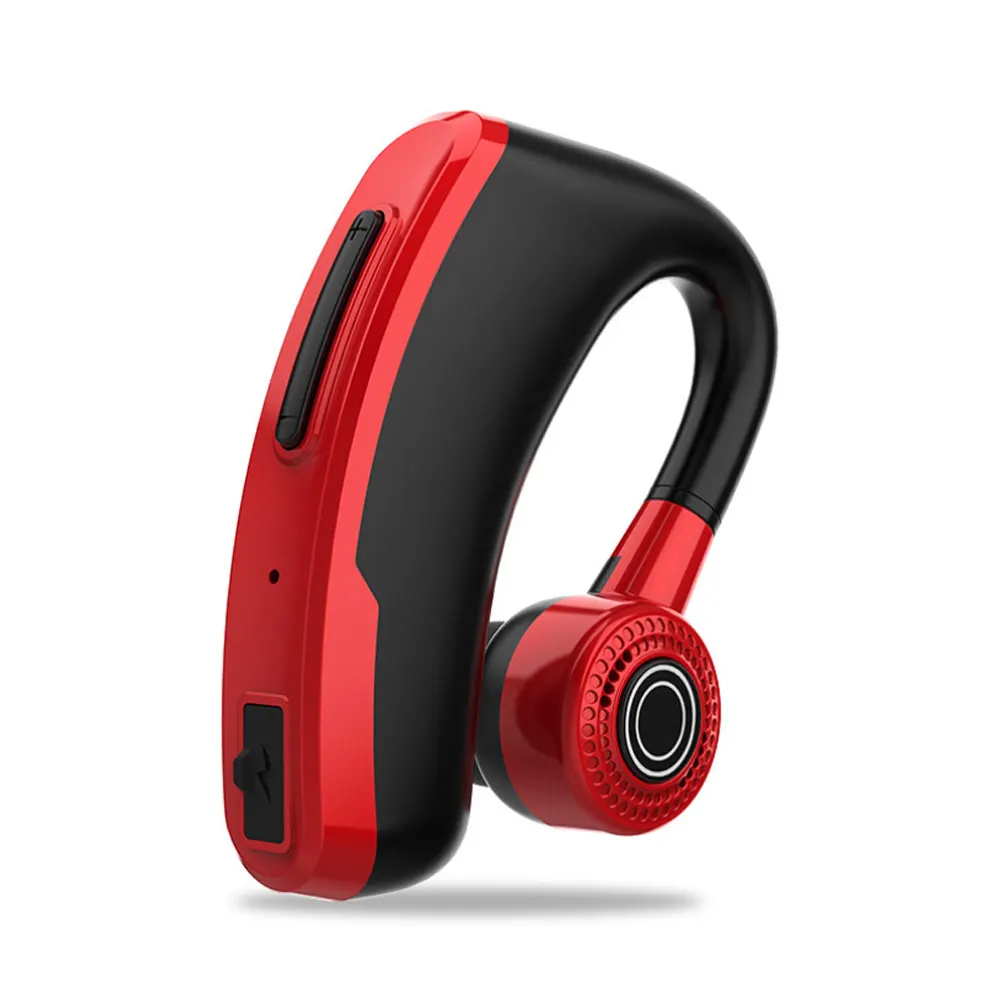 Single Earphone V10 Bluetooth наушники Sstereo громкой связи Bluetooth гарнитура для Беспроводной наушников салона автомобиля вызова Бизнес Шум отменить гарнитура с HD микрофон быстрая зарядка - Цвет: Single Earphone