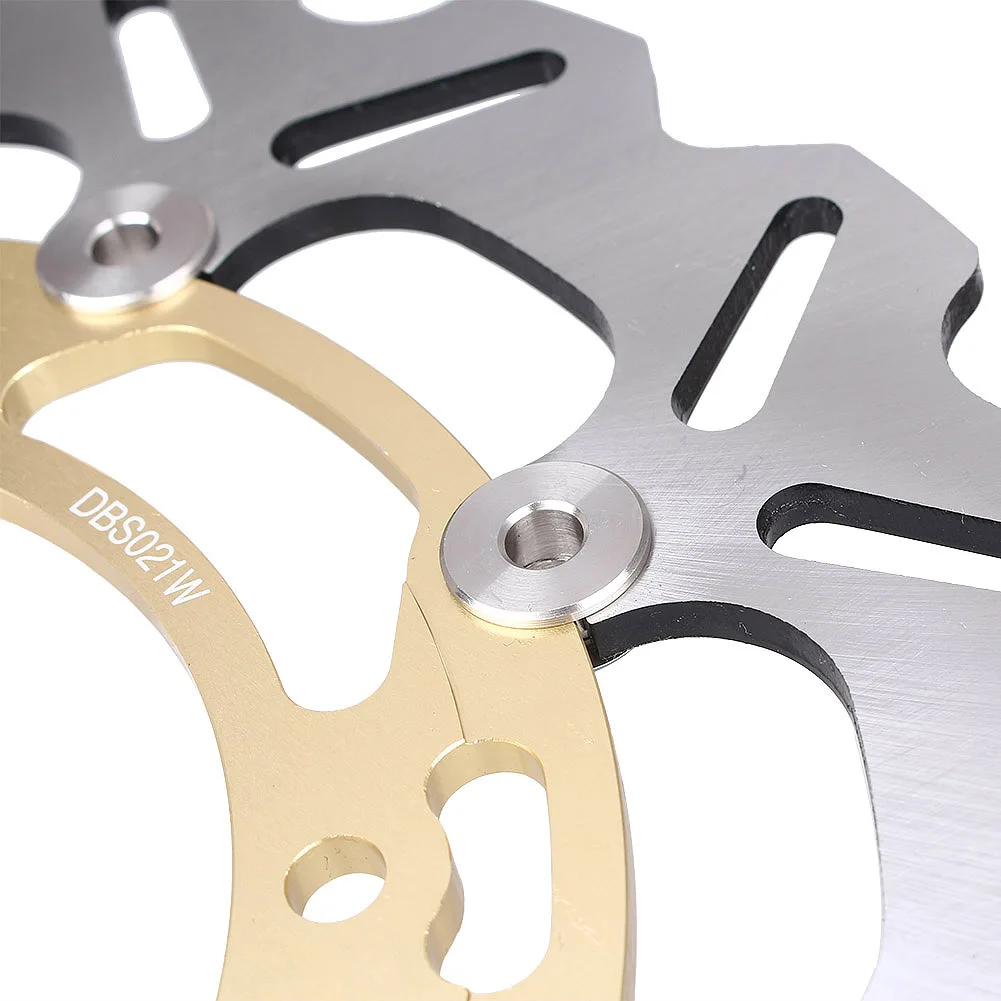 

Motorcycle Front Brake Disc Rotors Disks for Yamaha YZF R6 2005-2015 Floating Gold Black 1 Pair