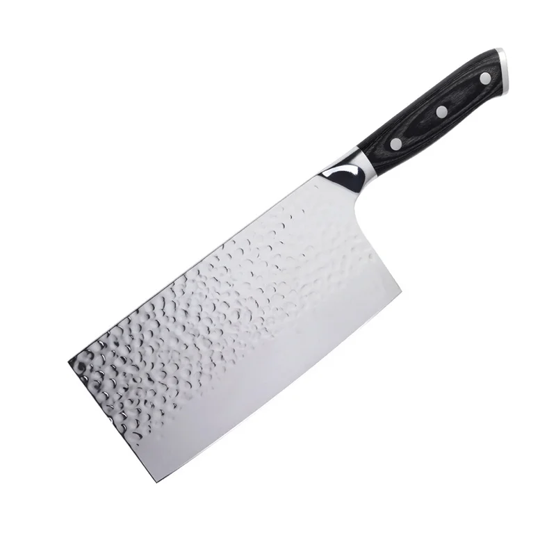 

Stainless Steel Kitchen Knife Meat Cleaver Butcher Knife Chopper Chef Fruit Knives with Wood Handle