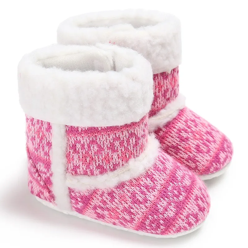 2017 зимняя теплая детская обувь с мягкой подошвой для новорожденных девочек