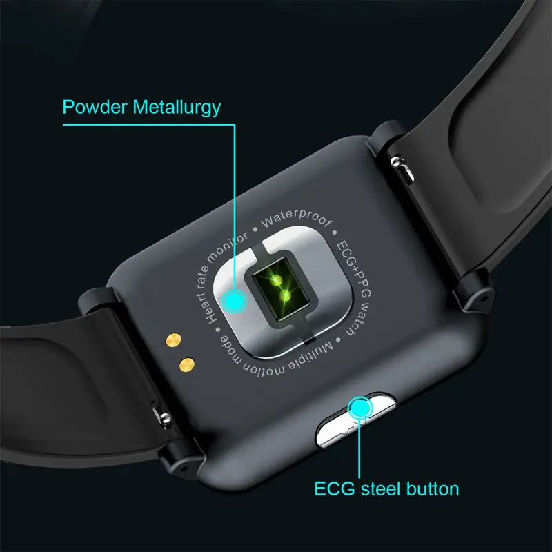 H9 Smartwatch 1 3 дюймов ECG + PPG монитор HR кровяное Давление спортивных режимов Зарядное