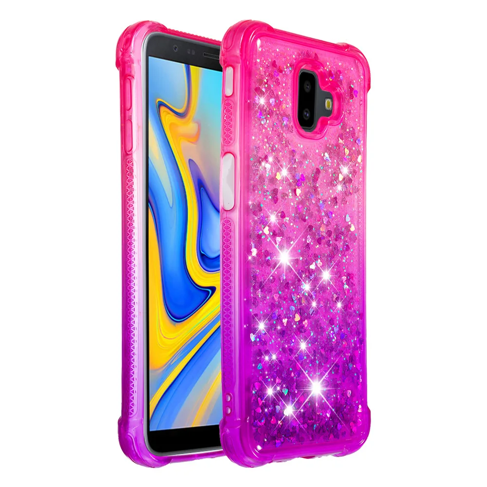 For Samsung Galaxy J6 Plus J6+ Cute Bling Glitter Cover Premium Soft Silicone Bumper Case for |
