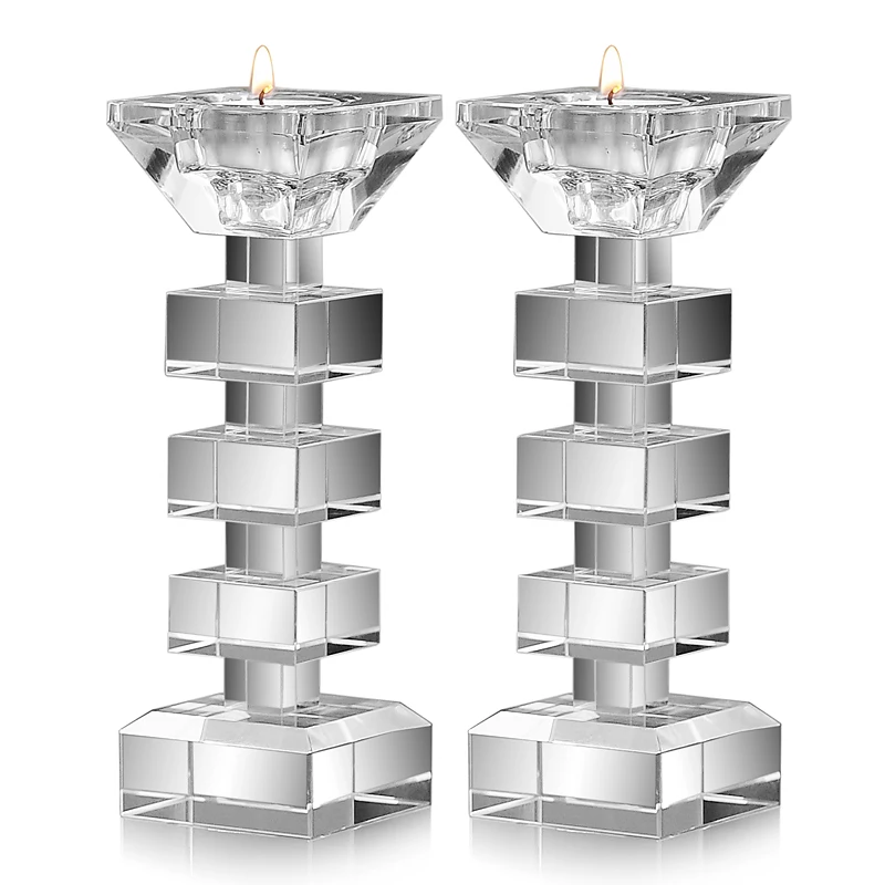 

Wedding Candelabra Crystal Candlestick Candles Decorations Home