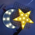 Настольная лампа с милым облаком, светодиодная ночник, Звездные лампы в виде Луны, романтичная 3D настенная лампа, знак маркиза для детей, подарок для украшения спальни
