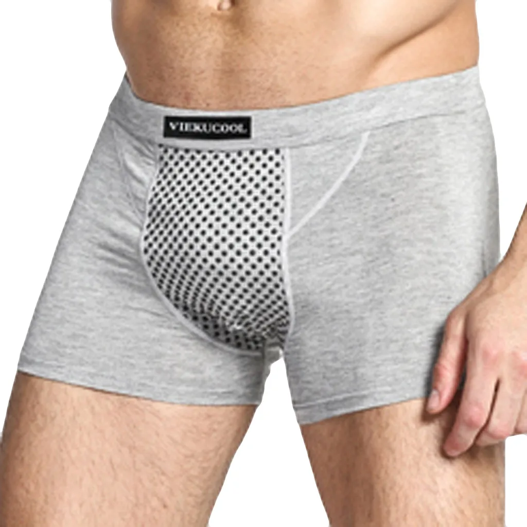 Мужское нижнее белье мужские трусы с турмалиновым покрытием Однотонные из