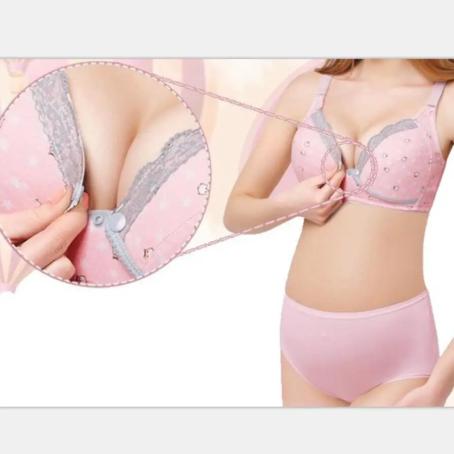 бюстгалтер для беременных Кубок AE Материнства Уход Бюстгальтеры Кружева Кнопка