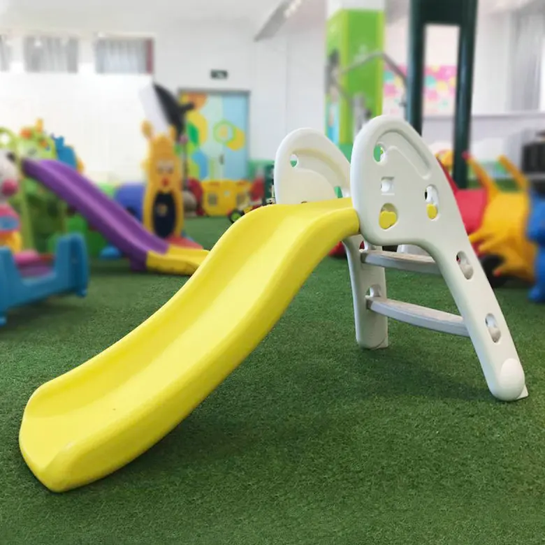 yellow Детские горки для дома, детские домашние игрушки для дня рождения с расширением, удлинением, утолщением и складыванием небольшой горки - Цвет: yellow