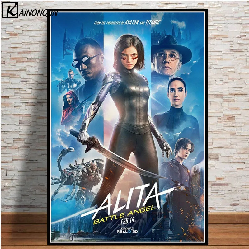 Плакат Alita Battle Angel 2019 новые киноплакаты и принты Картина на холсте Настенная