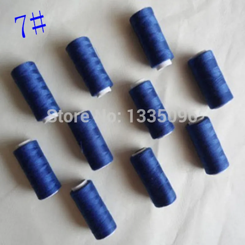 Каждая катушка по всему миру 2 шт. 100% полиэфирная нить 218 ярдов 7 #|polyester thread|spool