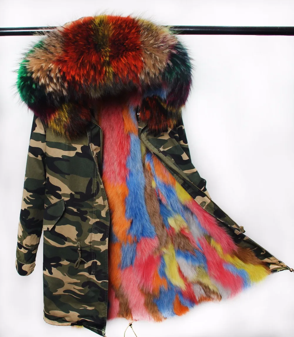 Новинка 2017 длинная камуфляжная зимняя куртка женская верхняя одежда толстые