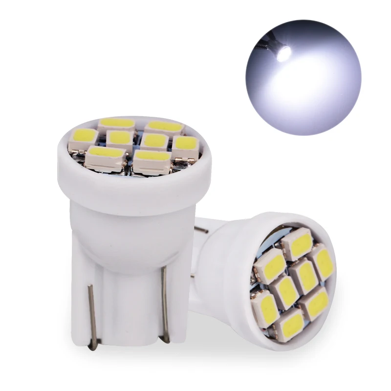 T10 светодиодная клиновидная лампа 8SMD 8LED 8 SMD 1210 LED W5W WY5W 2825 автомобильная