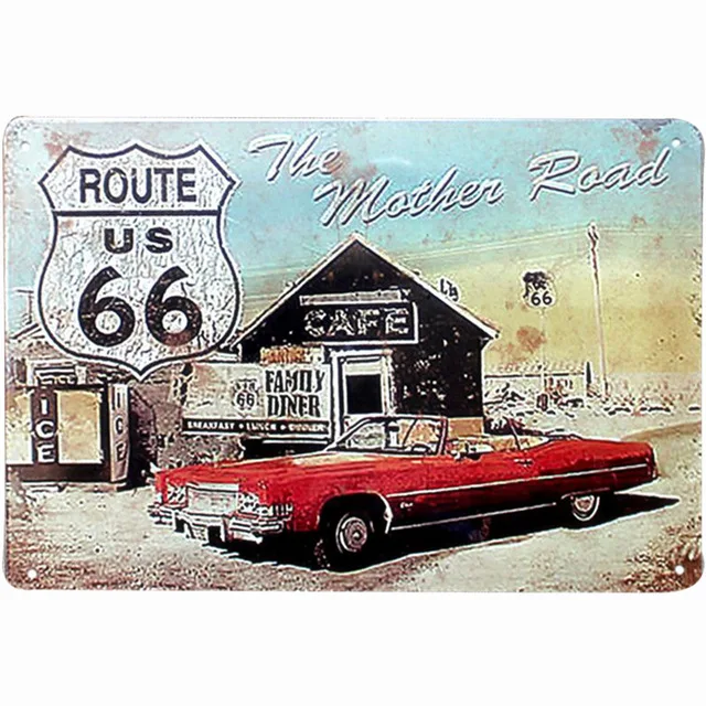 Специально Американский самый популярный щит Route 66 знак металлический оловянный