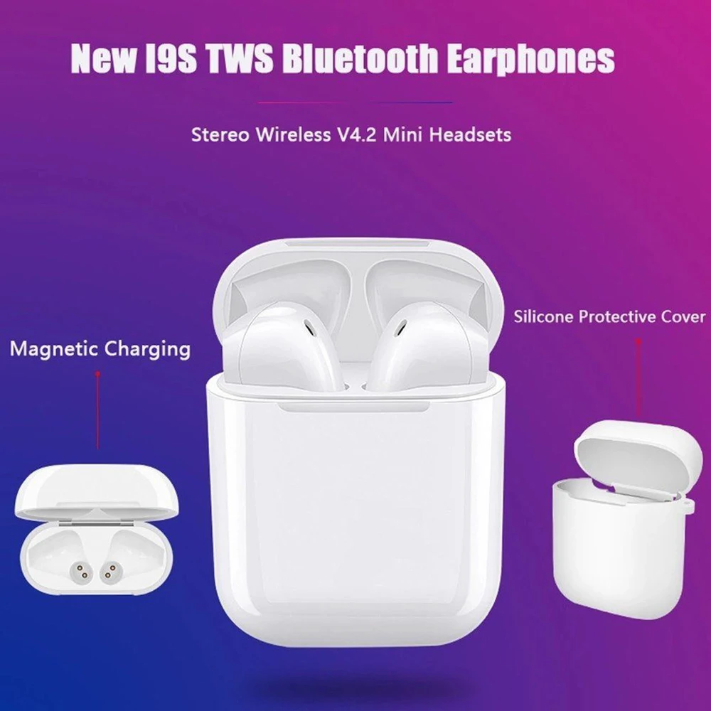 I9 I9S TWS беспроводные наушники портативные Bluetooth Беспроводная гарнитура со