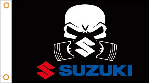Автомобильный флаг под заказ для автомобиля Suzuki баннер 3x5 футов 100% полиэстер 01|car